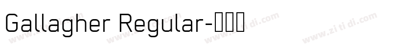 Gallagher Regular字体转换